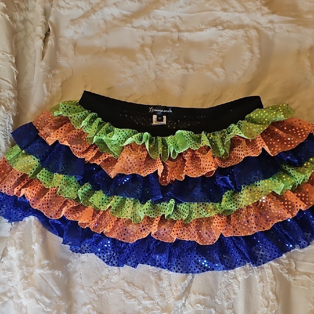 Goofy Ruffled Sparkle Running Skirt